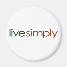 Live Simply Fridge Magnets