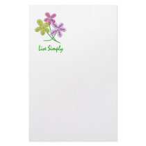 Live Simply Custom Stationery