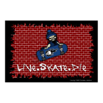 Live Skate Die Poster posters