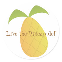 Leben die Ananas sticker by trennea Leben die Ananas sticker