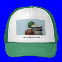 Live to Duck Hunt hats