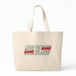 Live to Game Tote Bags