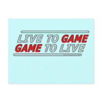 Live to Game postcards