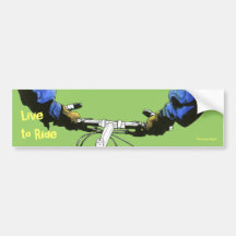Live to Ride -blue Bumper Stickers