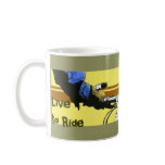 Live to Ride -blue(yellow) Coffee Mug