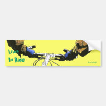 Live to Ride (brown) Bumper Sticker