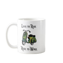 Live To Ride - Ride To Work mugs