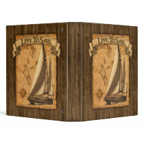 Live To Sail Binder