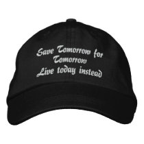 Live Today_ Embroidered Hat_by Elenne embroidered hats by ELENNE Live Today_ Embroidered Hat_by Elenne embroidered hats