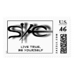 Live True, Be Yourself - Customized Postage Stamps