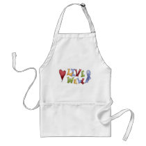 Live Well (Blue Awareness Ribbon) Apron