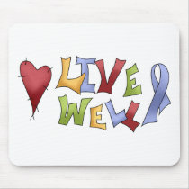 Live Well (Blue Awareness Ribbon) Use Pad