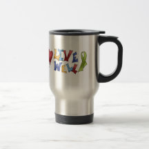 Live Well- Green Ribbon Coffee Mugs