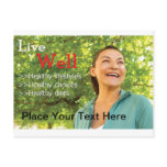 Live Well Healthy Living Postcard