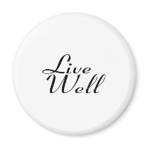 Live Well Refrigerator Magnet