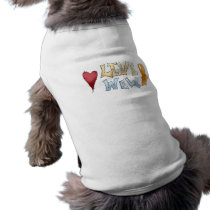 Live Well- Orange Awareness Ribbon Doggie Tshirt