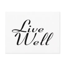 Live Well postcards by AutismZazzle Live Well postcards