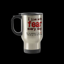 Live With Fear Dirt Bike Motocross Mug mugs