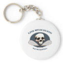 Live With Gusto Racquetball Keychain