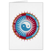 Live Your Dharma Greeting Cards