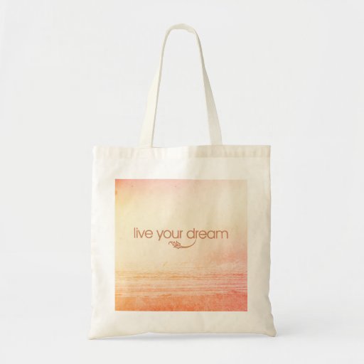 Live Your Dream Canvas Bags