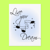 Live Your Dream postcards by tshirtfun Live Your Dream postcards
