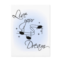 Live Your Dream postcards