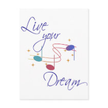 Live Your Dream postcards