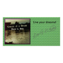 Live your dreams! picture card