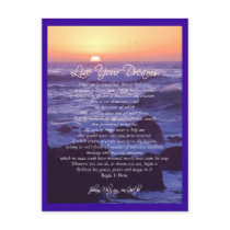 Live Your Dreams Postcard by RanchLady Live Your Dreams Postcard