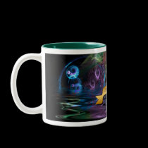 Live Your Dreams Yoga Fractal Art Affirmation Mug mugs