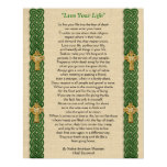 "Live Your Life"  by Chief Tecumseh posters