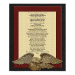Live your life, Chief Tecumseh gold eagle posters