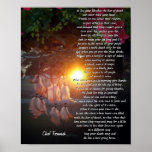 "Live your life" Tecumseh Dreamcatcher sunset Print