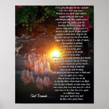 "Live your life" Tecumseh Dreamcatcher sunset Print