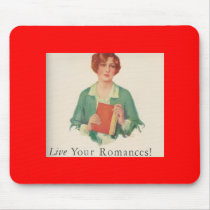 live your romances red mousepad by amazingvintage live your romances red mousepad