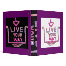 Live Your Way - Liveyourway Artistic Textcraft 3 Ring Binders