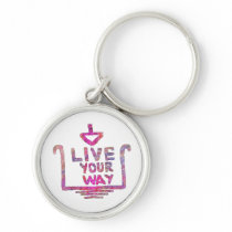 Live Your Way - Liveyourway Artistic Textcraft Keychain