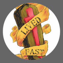 Lived Fast stickers