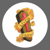 Lived Fast stickers
