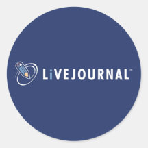 LiveJournal Logo Horizontal Round Stickers