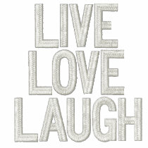 LiveLoveLaugh embroidered shirts
