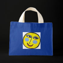 Lively Moon Tiny tote bags