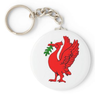 Liver bird keychain
