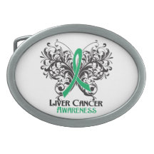 Liver Cancer Awareness Belt Buckles