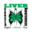 Liver Cancer Awareness Butterfly t-shirts