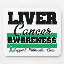 Liver Cancer Awareness Mouse Pad