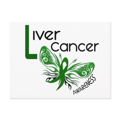 Liver Cancer BUTTERFLY 3.1 Postcard