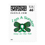 Liver Cancer Butterfly I Am A Survivor Stamp