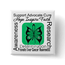 Liver Cancer Butterfly Inspirations buttons